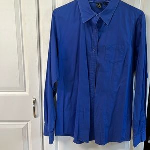 Cruel Girl ladies, long sleeve shirt, 1 pocket, cobalt blue, good condition. XXL